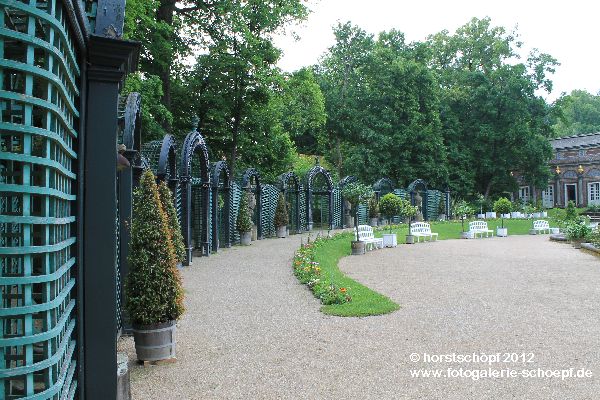 Bayreuth Eremitage - Palustrade zur Orangerie